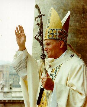 Pope John Paul II -- Bent Crucifix